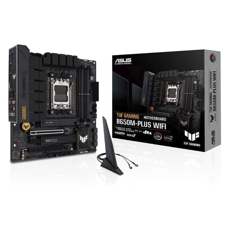 Placa Asus (Tuf Gaming B650m-plus Wifi) Am5, Wifi, Micro-atx, Ddr5 1 Placa Asus (Tuf Gaming B650m-plus Wifi) Am5, Wifi, Micro-atx, Ddr5
