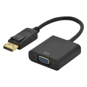 Adaptador Dp A Vga, 25 Cm, Negro