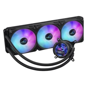 Enfriamiento Liquido Asus (Rog Strix Lc Iii 360 Argb Lcd) 1150/1851-Am4/Am5, Negro, X3 Fan, Con Lcd Ips De 2,1, Bomba Gen7 V2 De Asetek, Rog Led-Argb