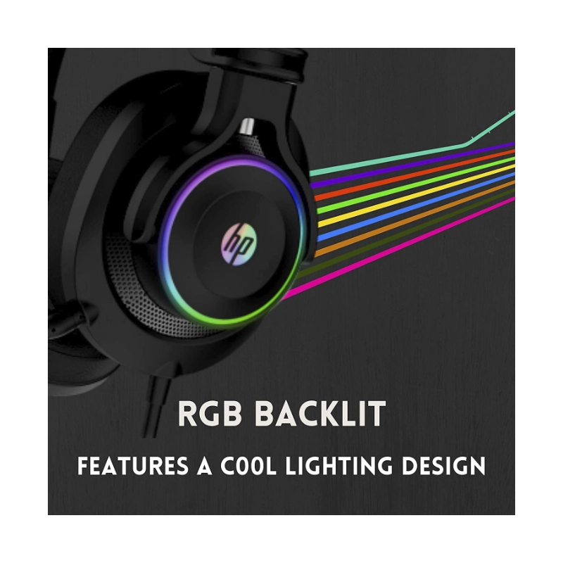 Auricular Hp H500gs (9aj66aa#ac4) Gaming, Negro, 7.1, Conexion Usb, Led-rgb 6 Auricular Hp H500gs (9aj66aa#ac4) Gaming, Negro, 7.1, Conexion Usb, Led-rgb - Imagen 6
