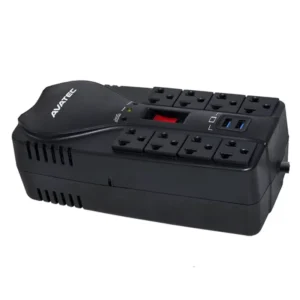 Estabilizador Avatec 8 Tomas (Ava-1200Ub) 1200Va, 600W, 2 Usb