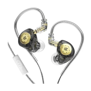 Auricular Kz Edx Pro (Q/Nyzdz001-2019-C) Negro, Trenzado De Cobre, Con Microfono, X1 Jack