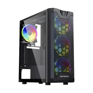 Case Dataone (Zigma G01) Sin Fuente, Negro, Atx, 1 Panel Vidrio, X4 Fan, Led-Rgb