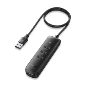 Hub Usb Ugreen 4 Puertos Cm416 (80657) Usb 3.0, Transferencia De Datos De 5 Gbps, Cable De 1 Metro