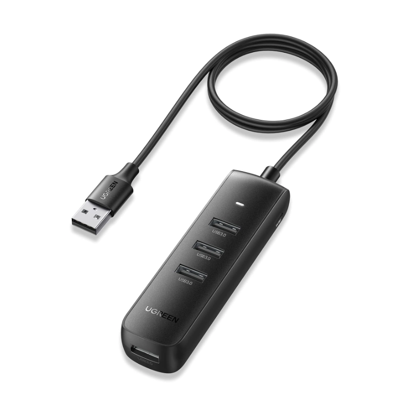 Hub Usb Ugreen 4 Puertos Cm416 (80657) Usb 3.0, Transferencia De Datos De 5 Gbps, Cable De 1 Metro 1 Hub Usb Ugreen 4 Puertos Cm416 (80657) Usb 3.0, Transferencia De Datos De 5 Gbps, Cable De 1 Metro
