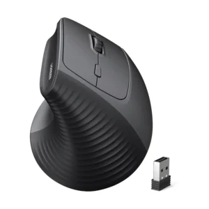 Mouse Inalambrico Ugreen Vertical M571 (55916) Negro, Ergonomico, 4000 Dpi