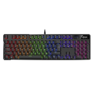 Teclado Genius Gx Scorpion K12 (31310057401) Gaming, Negro, Mecanico, Switch Marron, Tecla Ia, Led-Rgb
