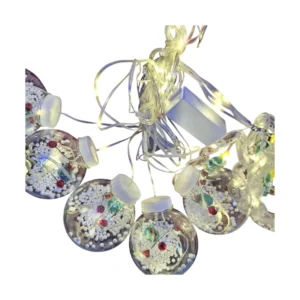 Luces Led Cortina De Luz, 3 Metros, 10 Circulo Colgante, Hanger Navideños, Usb, Led-amarillo