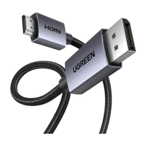 Cable Dp A Hdmi Ugreen Dp125 (35842) Negro, 4K, 1080P A 120Hz, Hdmi 1.4, 2 Metros