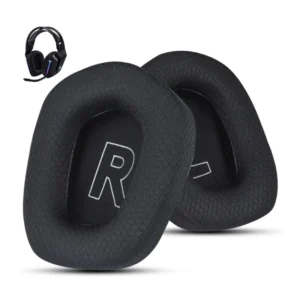 Almohadillas Para Auriculares Logitech (Logi-B) Negro, Para G733/G335, Orejeras De Malla Transpirable, Cubierta De Esponja