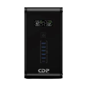 Ups Cdp 8 Tomas (R-Smart1210I) Negro, Interactivo, X5 Usb/X1 Usb-C, Indicadores Lcd, 1200Va, 750W