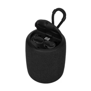 Parlante Portatil + Auricular Teros (Te-6033n) 5w, Negro, Bluetooth, 1200mah