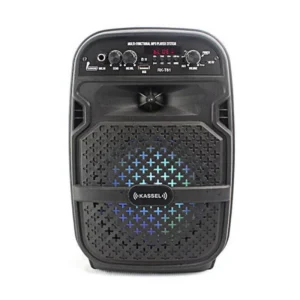 Parlante Portatil Halion (Rk-t61) 75w, Negro, Usb/fm/bluetooth, Karaoke, Led-rgb
