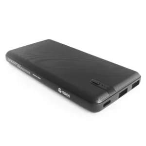 Power Bank Teros (Te-7053n) Negro, Usb-c A Usb, 2 Salidas Usb, 10000mah