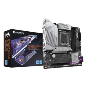 Placa Gigabyte (B760m Aorus Elite Ax) Lga 1700, Micro-atx, Ddr5