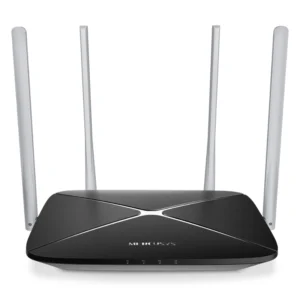 Router Inalambrico Mercusys Ac1200 (Ac12) 2.4ghz/300mbps, 5ghz/867mbps, Antena X4, Port X3 Lan 10/100mbps, Port X1 Wan 10/100mbps