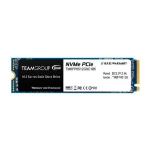 Ssd Solido M.2 Teamgroup Mp33 1tb (Tm8fp6001t0c101) 80mm, Nvme Pcie, 1800mb/s, 1500mb/s, Gen3 X 4