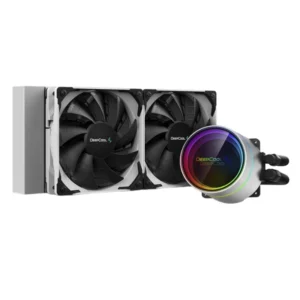 Enfriamiento Liquido Gamer Storm Castle 240ex White (Dp-gs-h12w-csl240exwh) 1200/1700-am4/str4+, Blanco, X2 Fan, Led-rgb