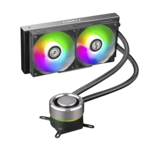 Enfriamiento Liquido Lian Li Galahad Aio 240 Rgb (Ga-240b Black) 1200/1700-am4/am5+, Negro, X2 Fan, Led-rgb