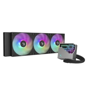 Enfriamiento Liquido Deep Cool Lt360 Argb (R-lt360-bkamnc-g-1) 1155/1700-am4/am5, Negro, X3 Fan, Led-argb