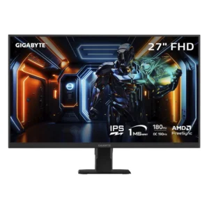 Monitor Gaming Gigabyte Led 27 (Gs27Fa) Fhd, Ips, 2 Hdmi/Dp, 1Ms, 180Hz, Hdr Ready, F/Sync