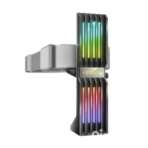 Soporte Para Tarjeta Grafica Antec Argb (0-761345-77705-6) Altura Ajustable, 3 Pin 5V Rgb, Rango De Altura 46-165 Mm, Led-Argb