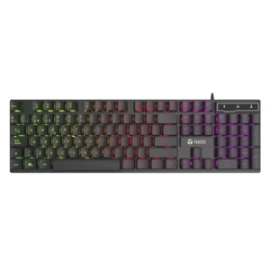Teclado Teros Gaming (Te-4072G) Negro, Raimbow