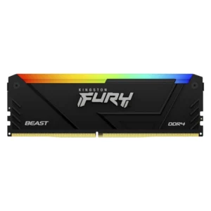 Memoria Ram Kingston Fury Beast Ddr4 16gb/3200 (Kf432c16bb2a/16) Negro, Led-rgb