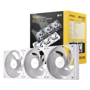 Cooler Para Case Antec Connect 120 Reverse Argb (0-761345-40049-7) Pack X3, Blanco, 120Mm, Sistema De Enclavamiento Intuitivo, Led-Argb