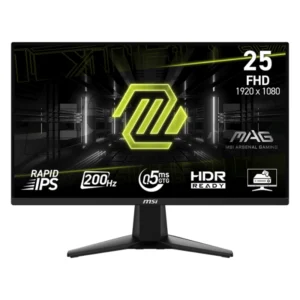 Monitor Gaming Msi 25 (Mag 255F E20) Fhd, Ips, Hdmi/Dp, 0.5Ms, 200Hz