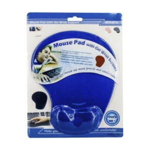 Pad Mouse Gel (Mtx-0018) Azul, Con Reposamuñecas De Silicona