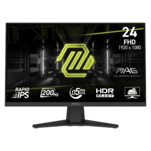 Monitor Gaming Msi 24 (Mag 244F) Fhd, Ips, Hdmi/Dp, 0.5Ms, 200Hz