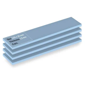 Almohadilla Termica Arctic Tp-3 (Actpd00057A) 1.5Mm, 4 Piezas, 120 X 20 Mm, Alto Rendimiento, Particularmente Suave