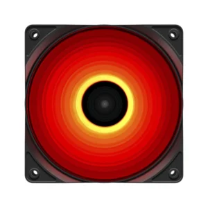 Cooler Para Case Deep Cool Rf120r (Dp-fled-rf120-rd) 120mm, Conector 3 Pines/+ Lp4, Led-rojo