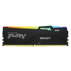 Memoria Ram Kingston Fury Beast Ddr5 16Gb/6400 (Kf564C32Bbea-16) Negro, Cl32, 1.4V, Expo/Xmp, Led-Rgb