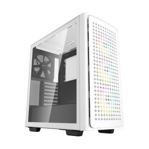 Case Deep Cool Ck560 Wh (R-ck560-whaae4-g-1) Sin Fuente, Blanco, E-atx, 1 Panel Vidrio, X4 Fan, Led-rgb