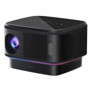 Proyector Havit Pj300 Pro (Hvpj-Pj300 Pro-Us-Bk) 1920*1080P, Soporta 4K, 550 Ansi Lumenes, X1 Usb/X2 Hdmi, Android 9.0, Wifi