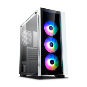 Case Deep Cool Matrexx 55 V3 (Dp-atx-matrexx55v3-ar-wh-3f) Sin Fuente, Blanco, E-atx, 1 Panel Vidrio, X3 Fan, Led-rgb