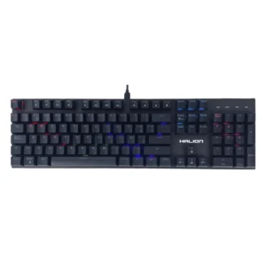 Teclado Halion Stellar (Ha-Kg916) Gaming, Mecanico, Switch Azul, Led Rainbow