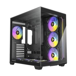 Case Antec C5 Constellation Black (0-761345-10033-5) Sin Fuente, Negro, Atx, X7 Fan, 2 Panel Vidrio, Led-argb