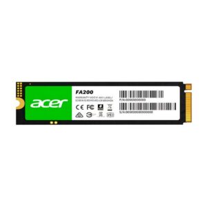 Ssd Solido M.2 Acer Fa200 500gb (Bl.9bwwa.123) 80mm, Nvme Pcie, 6300mb/s, 3100mb/s, Gen4 X 4