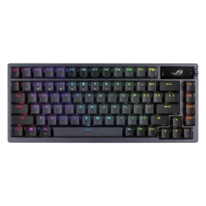 Teclado Inalambrico Asus 80% (M701 Rog Azoth/Nxsw/Es) Gaming, Negro, Mecanico, Bluetooth, Switch Lineales Rog Nx Snow, Teclas Pbt, Pantalla Oled, Rgb