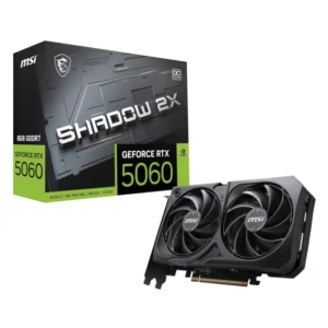 Tarjeta Grafica Msi Geforce Rtx 5060 8Gb Gddr7 (Rtx 5060 8G Shadow 2X Oc) 128 Bit, Pcie 5.0