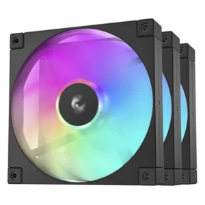 Cooler Para Case Deep Cool Fd14 Argb-3 In 1 (R-Fd14-Bkapn3-G) Pack X3, Negro, 140Mm, Led-Argb