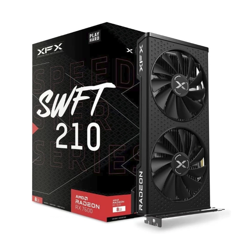 Tarjeta Grafica Xfx Radeon Rx 7600 8Gb Gddr6 Speedster Swft210 (Rx-76Pswftfy) 128 Bits, Amd Rdna 3, Raytracing 1 Tarjeta Grafica Xfx Radeon Rx 7600 8Gb Gddr6 Speedster Swft210 (Rx-76Pswftfy) 128 Bits, Amd Rdna 3, Raytracing