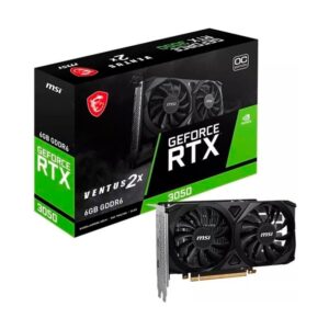 Tarjeta Grafica Msi Geforce Rtx 3050 6gb Gddr6 (Rtx 3050 Ventus 2x 6g Oc) 96 Bit