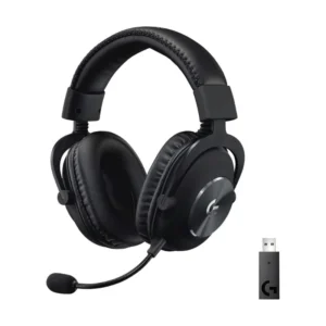 Auricular Inalambrico Logitech G Pro X Lightspeed (981-000906) Gaming, Negro, Filtro De Microfono Vo!Ce Azul, Sonido Envolvente X 2.0