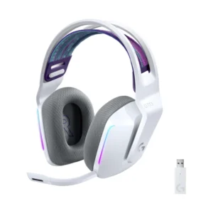 Auricular Inalambrico Logitech G733 Lightspeed (981-000882) Gaming, Blanco, Usb Wireless + Cable Usb, Led-rgb