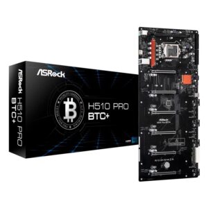 Placa Asrock H510 Pro Btc+ (90-mxbgl0-a0uayz) Lga 1200, Para Mineria, 6 Slot Pci-e