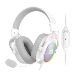 Auricular Redragon Zeus X (H510w-rgb) Gaming, Blanco, 7.1, Conexion Usb, Led-rgb